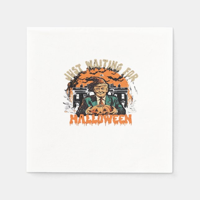 Trumpkin Halloween Classic Serviette (Vorderseite)