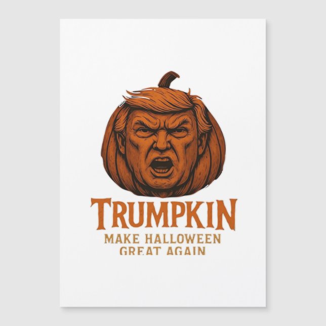 Trumpkin.. Halloween erneut groß Magnetkarte (Vorderseite)