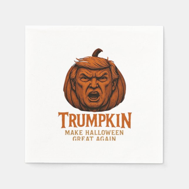 Trumpkin.. Halloween erneut groß Serviette (Vorderseite)