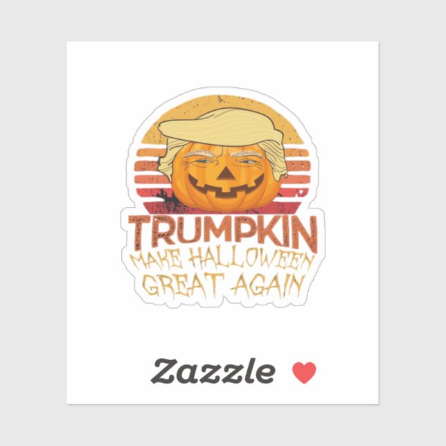 Trumpkin Halloween Funny Classic Aufkleber (Blatt)
