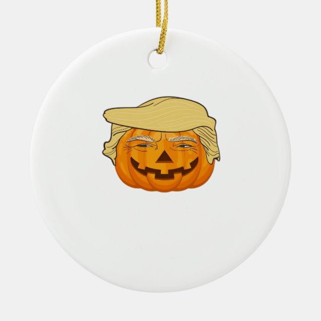 Trumpkin Halloween Funny Classic - Basic Fall Slot Keramik Ornament (Vorne)