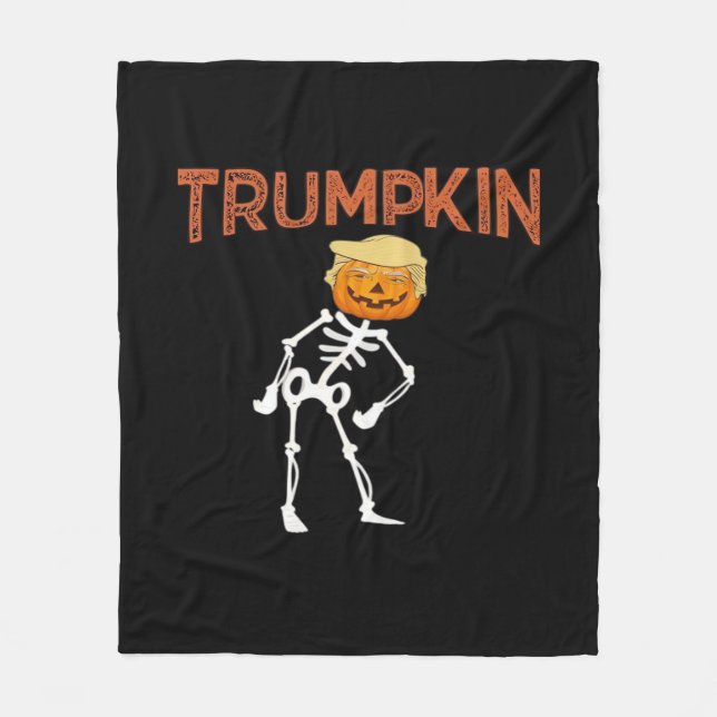 Trumpkin Halloween Funny Classic Fleecedecke (Vorderseite)