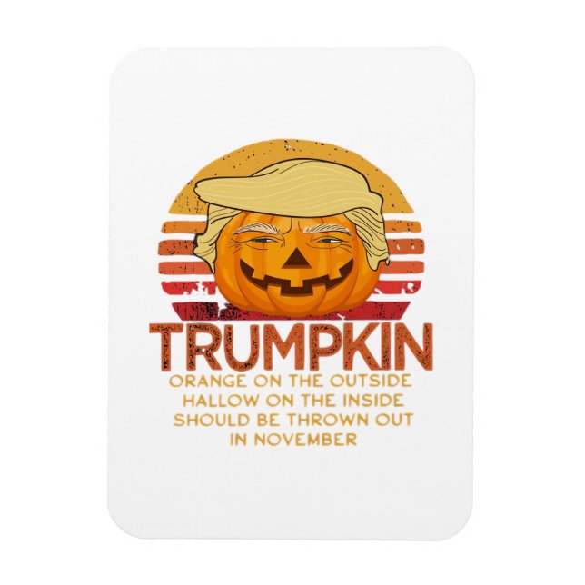 Trumpkin Halloween Funny Classic - Politischer Pum Magnet (Vertikal)
