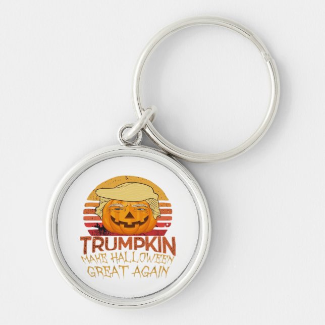 Trumpkin Halloween Funny Classic Schlüsselanhänger (Vorne)