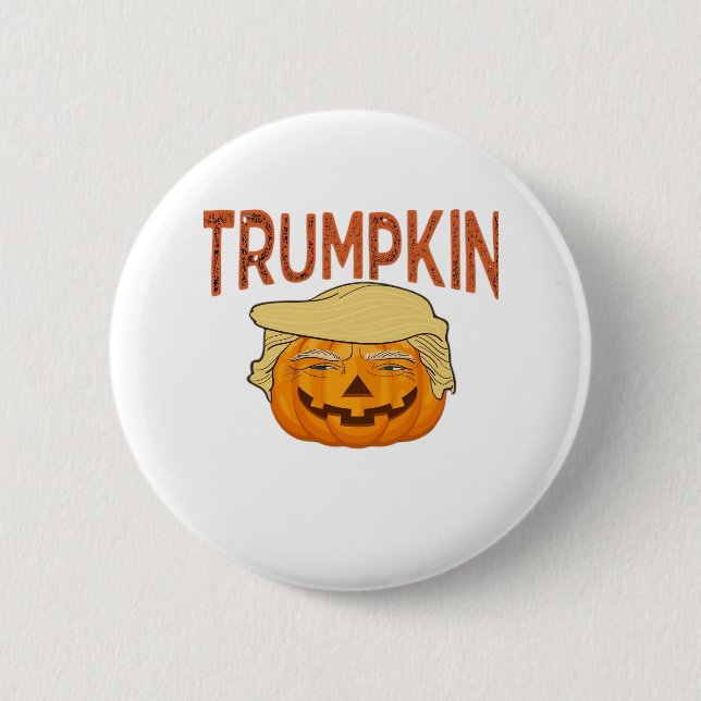 Trumpkin Halloween Funny Classic - Sloth Mask Desi Button (Vorderseite)