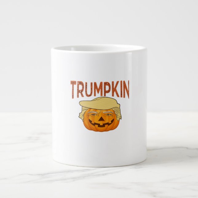 Trumpkin Halloween Funny Classic - Sloth Mask Desi Jumbo-Tasse (Vorderseite)