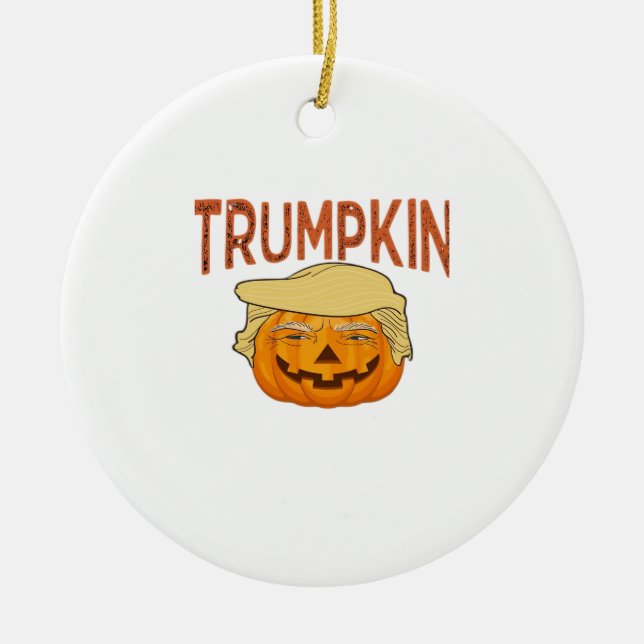 Trumpkin Halloween Funny Classic - Sloth Mask Desi Keramik Ornament (Vorne)