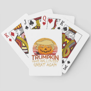 Trumpkin Halloween Funny Classic Spielkarten
