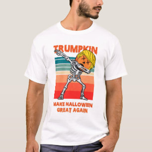 Trumpkin Halloween Great Again 3 dab Retro T-Shirt