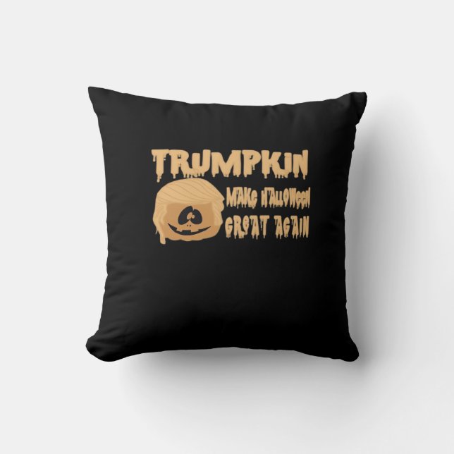 Trumpkin Halloween Great Again Classic - Skel Kissen (Vorderseite)