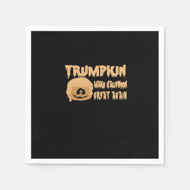 Trumpkin Halloween Great Again Classic - Skel Serviette (Vorderseite)