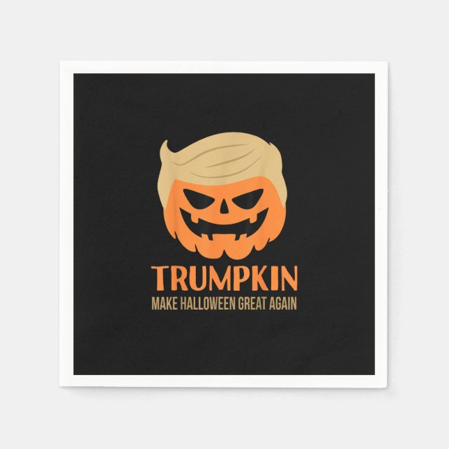 Trumpkin Halloween Great Again Funny Sarcasti Serviette (Vorderseite)