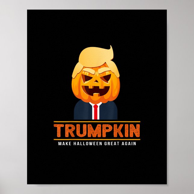Trumpkin Halloween Great Again Halloween Poster (Vorne)