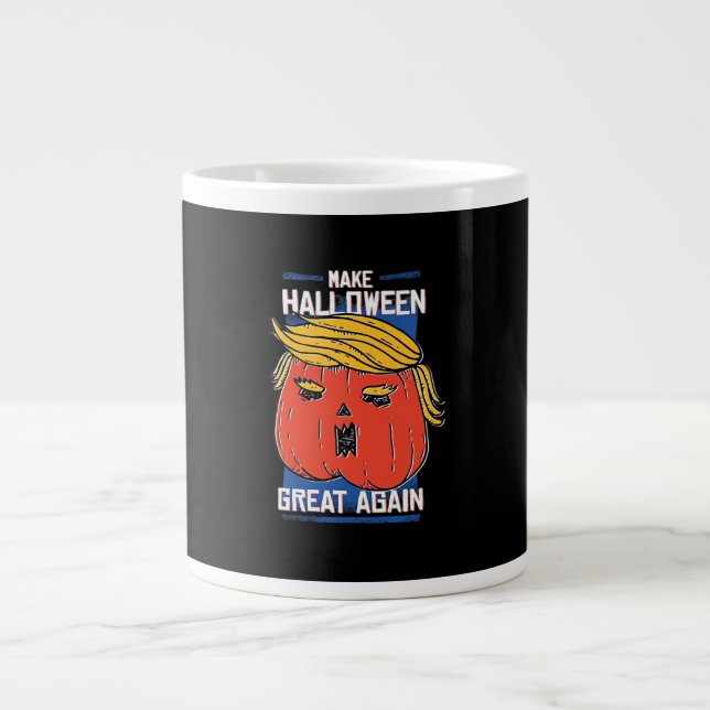 Trumpkin Halloween Great Again Pumpkin Jumbo-Tasse (Vorderseite)