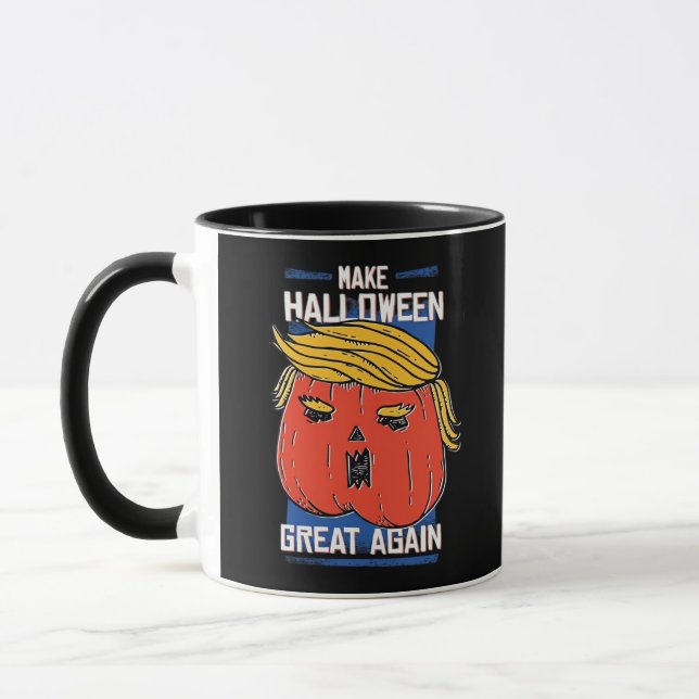 Trumpkin Halloween Great Again Pumpkin Tasse (Links)