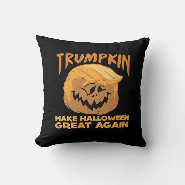 Trumpkin Halloween Great Halloween Desi Kissen (Vorderseite)