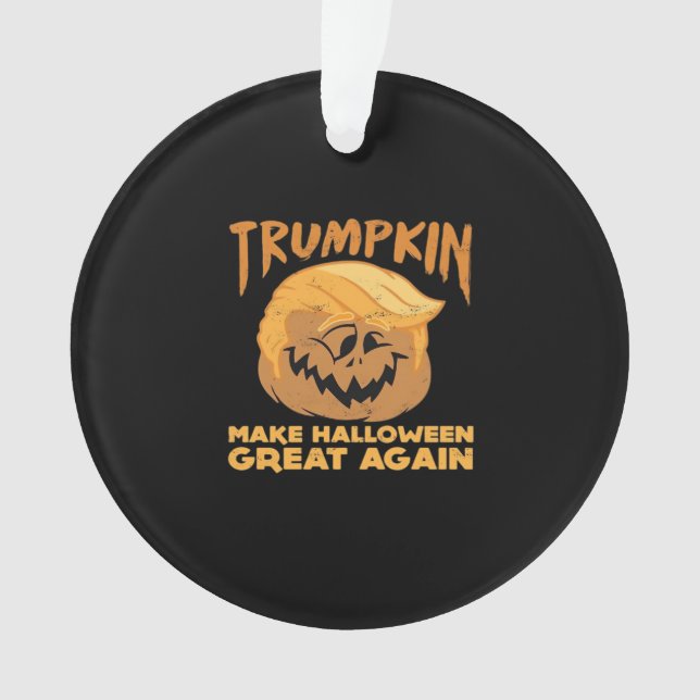 Trumpkin Halloween Great Halloween Desi Ornament (Vorderseite)