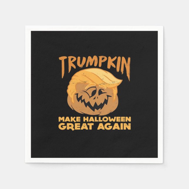 Trumpkin Halloween Great Halloween Desi Serviette (Vorderseite)