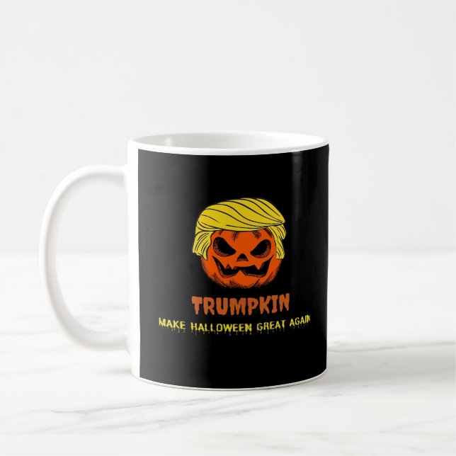 Trumpkin Halloween Great wieder Kurz Funny Ha Kaffeetasse (Links)