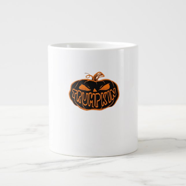 Trumpkin Halloween Jumbo-Tasse (Vorderseite)