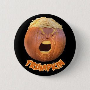 Trumpkin Halloween Knopf-Abzeichen Button