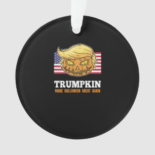 Trumpkin Halloween Kürbis mit Beängstigendem Desig Ornament
