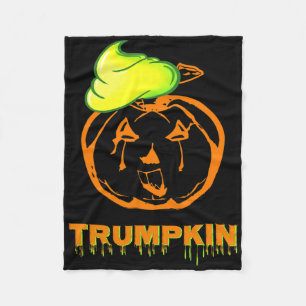 Trumpkin Halloween-Kürbiskuchen-Schlamm Lustige Sc Fleecedecke