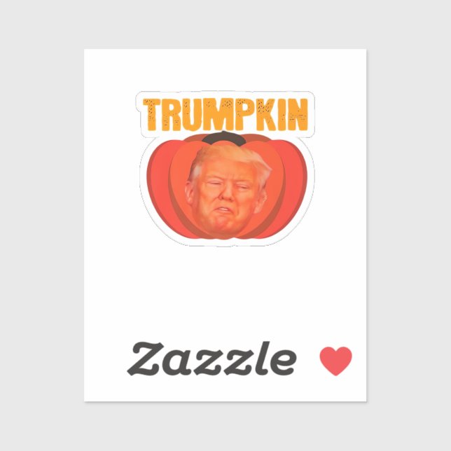 Trumpkin Halloween Kürbislaterne Graphic Funny Aufkleber (Blatt)