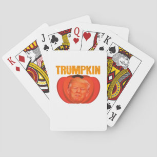 Trumpkin Halloween Kürbislaterne Graphic Funny Spielkarten