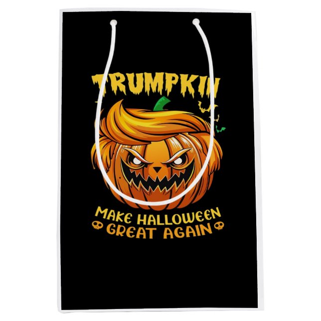 Trumpkin Halloween - Make Halloween Great Again Cl Mittlere Geschenktüte (Vorderseite)