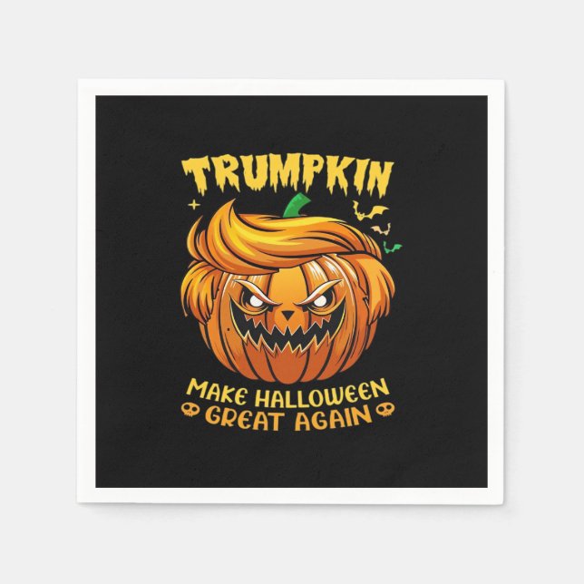 Trumpkin Halloween - Make Halloween Great Again Cl Serviette (Vorderseite)