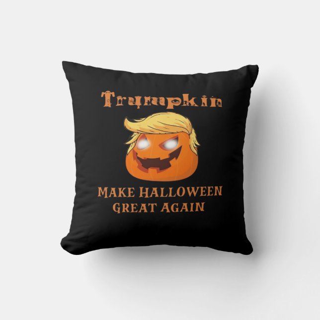 Trumpkin Halloween - Make Halloween Great Again Pu Kissen (Vorderseite)