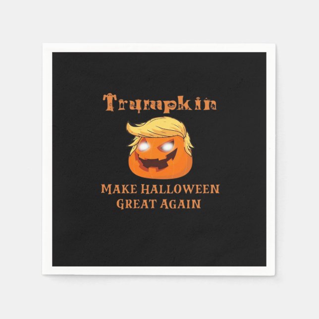 Trumpkin Halloween - Make Halloween Great Again Pu Serviette (Vorderseite)