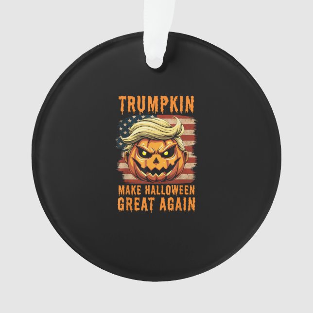 Trumpkin Halloween Pumpkin Halloween Great Ag Ornament (Vorderseite)
