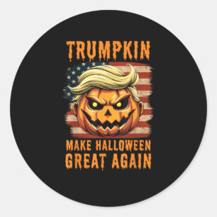 Trumpkin Halloween Pumpkin Halloween Great Ag Runder Aufkleber