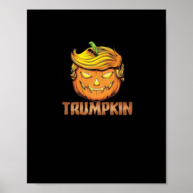 Trumpkin - Halloween Pumpkin Poster (Vorne)