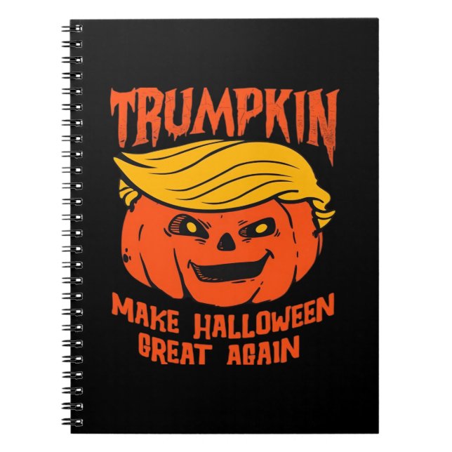 Trumpkin Halloween Pumpkin-Wahl Notizblock (Vorderseite)