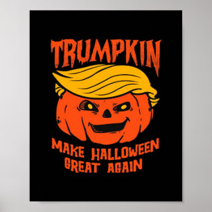 Trumpkin Halloween Pumpkin-Wahl Poster