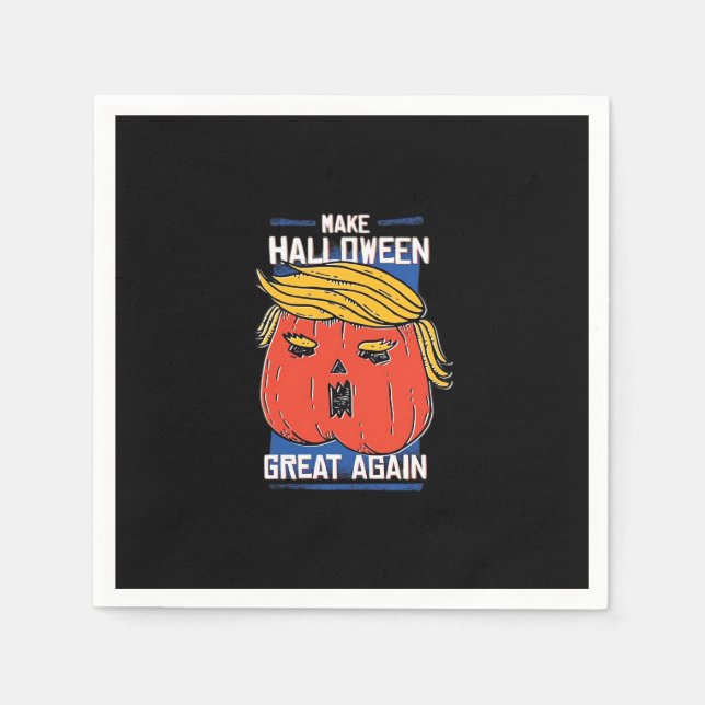 Trumpkin Halloween Pupmkin Classic Serviette (Vorderseite)