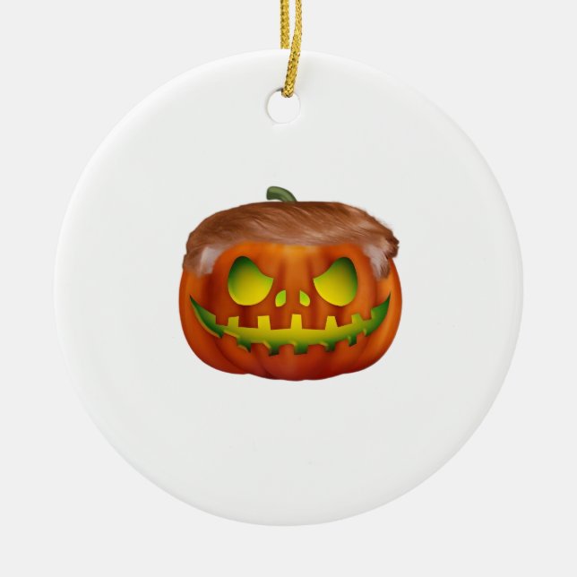 Trumpkin - Halloween wieder groß Keramik Ornament (Vorne)