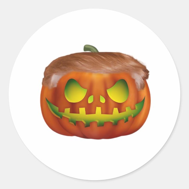 Trumpkin - Halloween wieder groß Runder Aufkleber (Vorderseite)