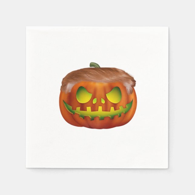 Trumpkin - Halloween wieder groß Serviette (Vorderseite)