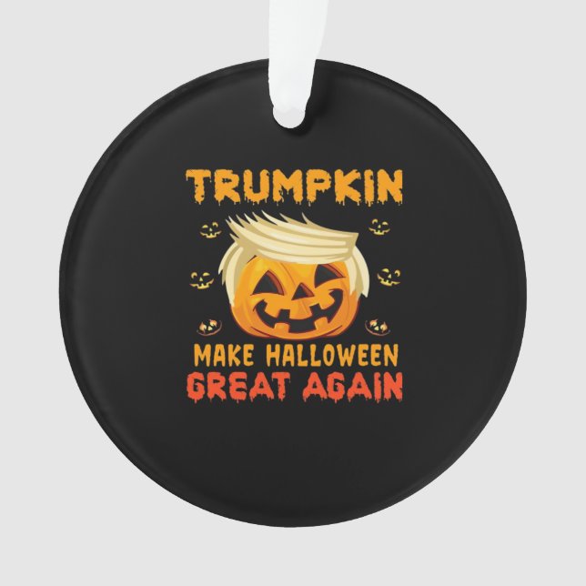 Trumpkin - Halloween wird wieder klassisch Ornament (Vorderseite)