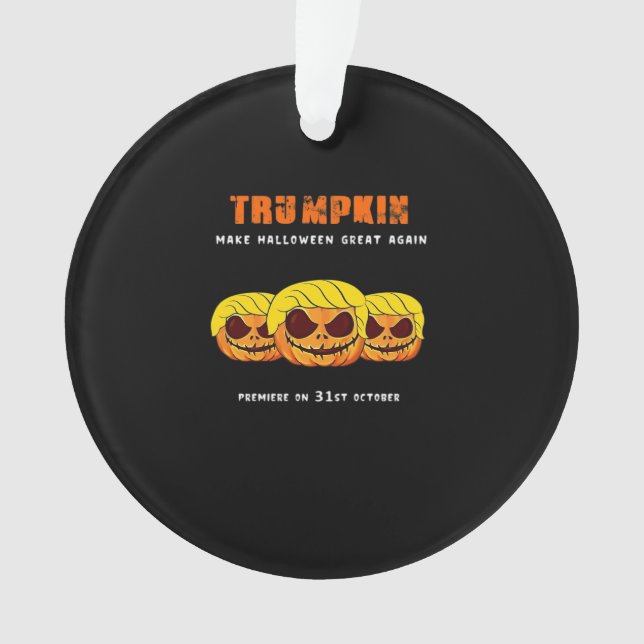 Trumpkin - Halloween wird wieder klassisch Ornament (Vorderseite)