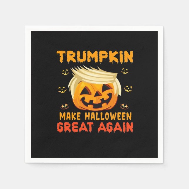 Trumpkin - Halloween wird wieder klassisch Serviette (Vorderseite)