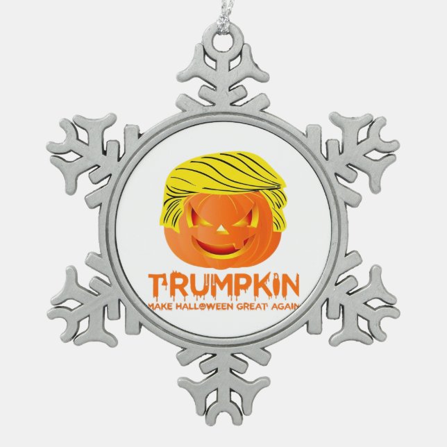 Trumpkin - Hast du Angst? Klassisch Schneeflocken Zinn-Ornament (Vorderseite)