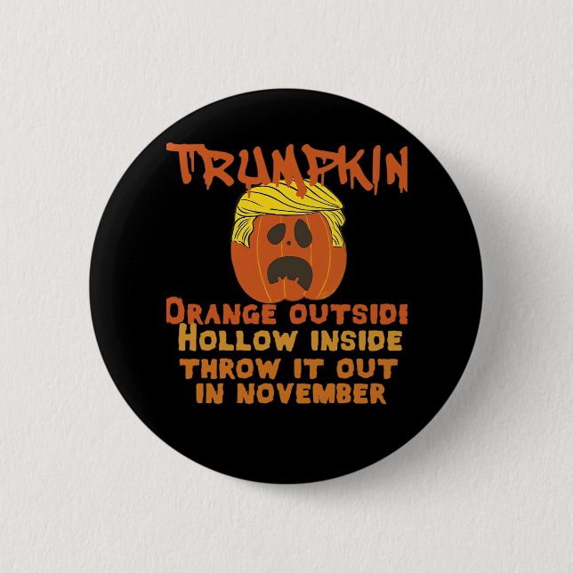 Trumpkin Inside Throw Out November Classic Button (Vorderseite)