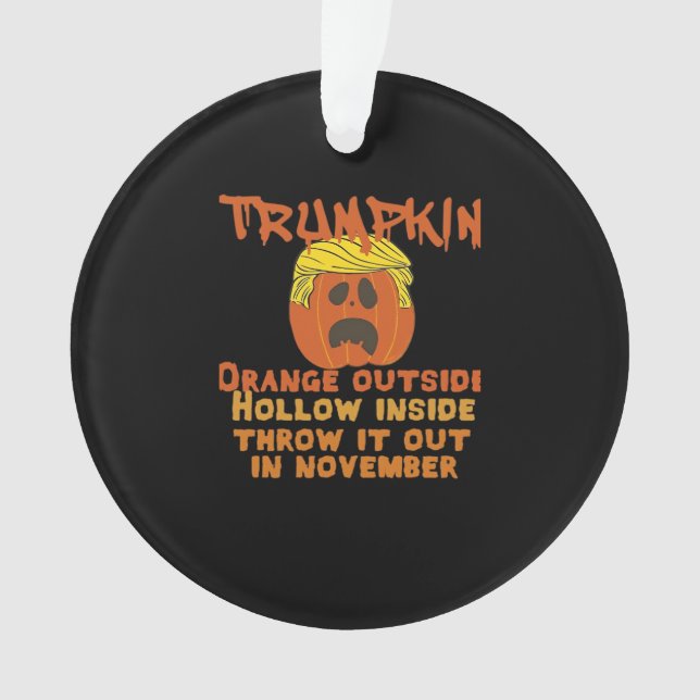 Trumpkin Inside Throw Out November Classic Ornament (Vorderseite)