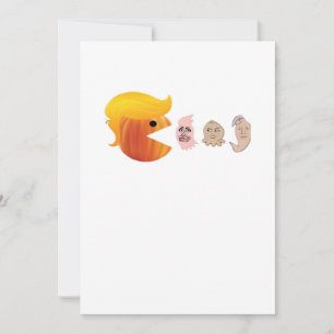 Trumpkin isst Demokraten Classic - Satirehalle Feiertagskarte