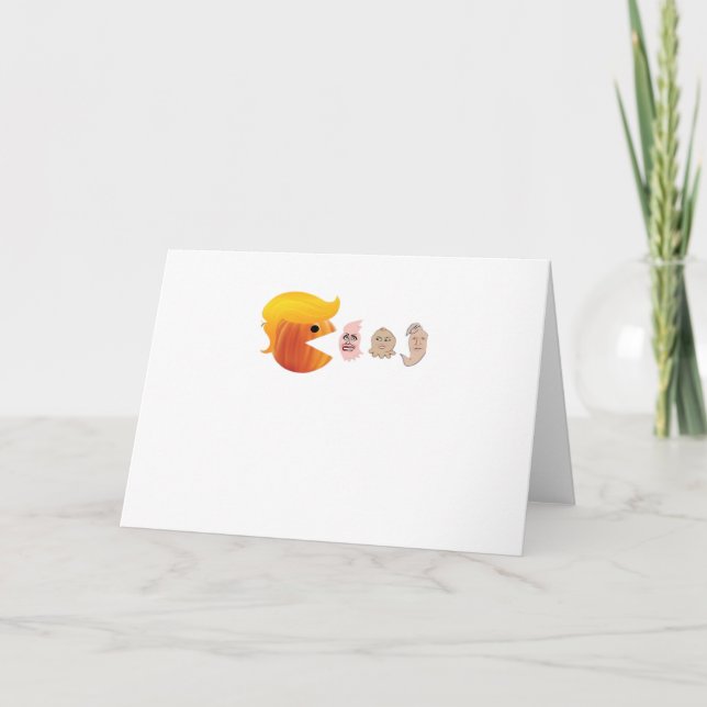 Trumpkin isst Demokraten Classic - Satirehalle Karte (Vorderseite)